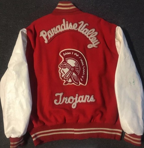 Vtg 90s PV High School Varsity Letterman Jacket 52 USA
