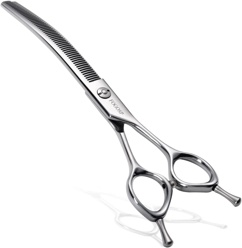 Curved Thinning Shears for Dogs 7.5'' Professional Blender T