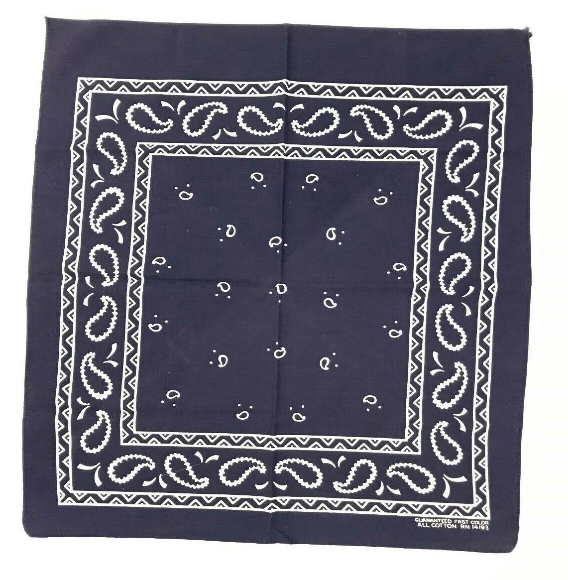 VTG Guaranteed Fast Color All Cotton RN14193 Paisley Blue