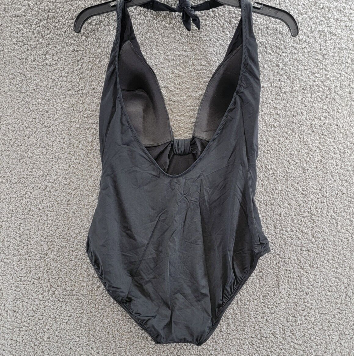 Gottex Swimwear Liv Halter Deep Plunge-Neck One-Piece Swimsuit Women's 14 Black - Picture 11 of 15