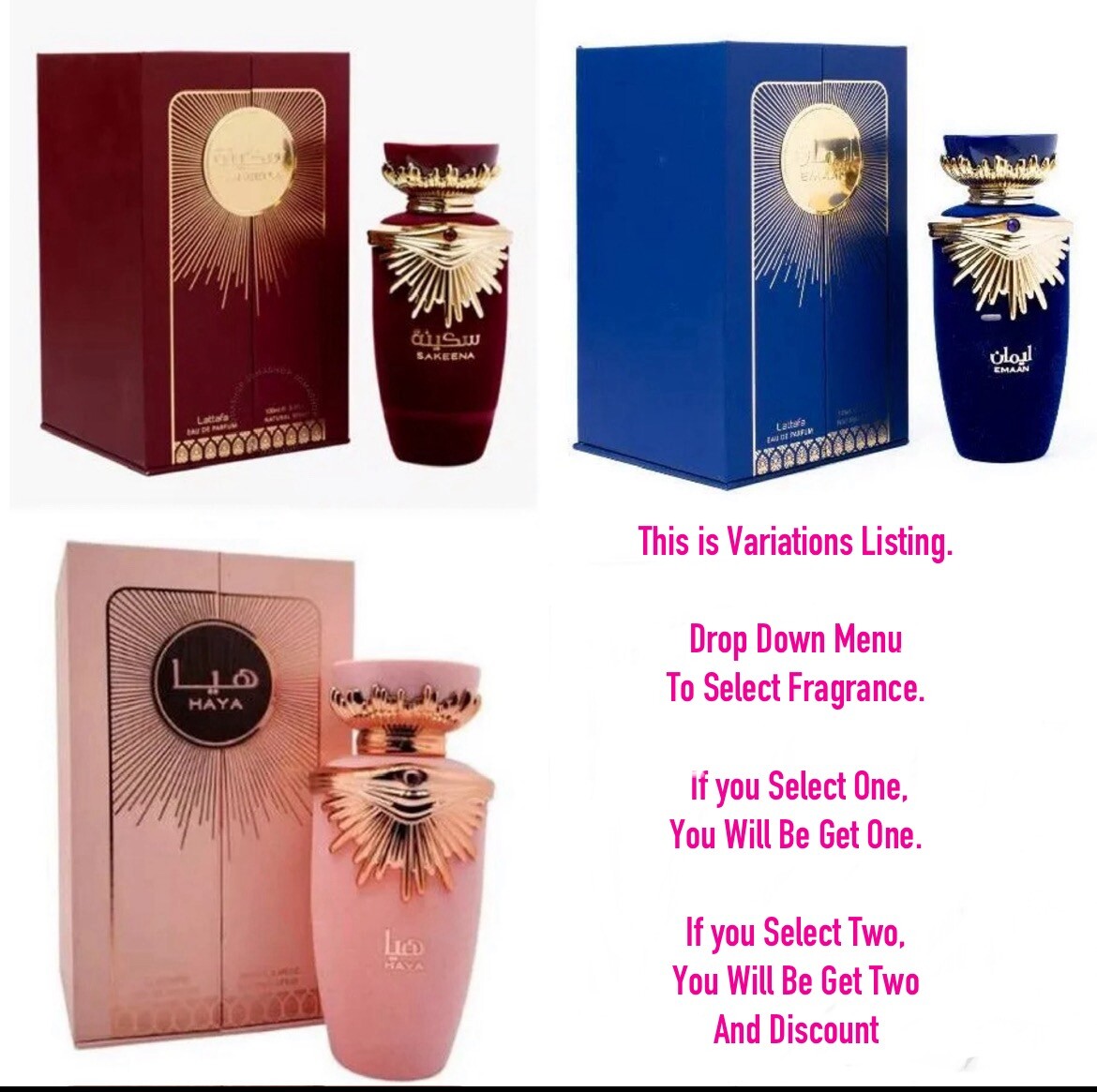 Emaan / Sakeena By Lattafa Perfume EDP Natural Spray Arabian