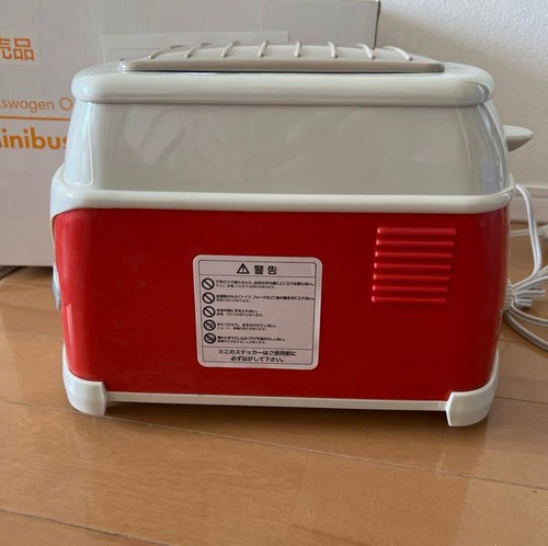 Volkswagen Official Original Mini Bus Toaster Set Red Japan Limited W/BOX NEW