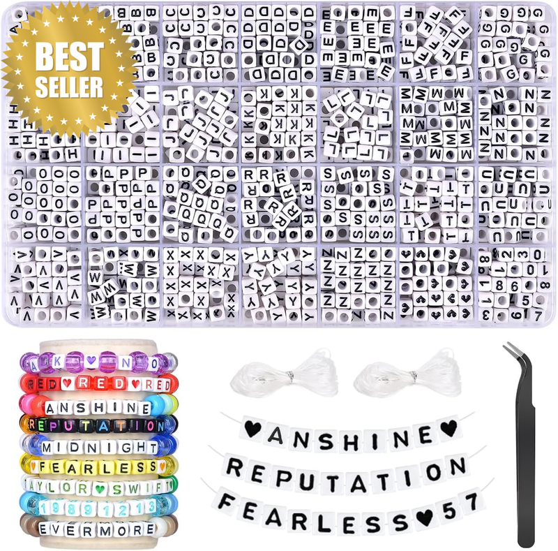 1120Pcs Letter Beads Kit for Jewelry Making