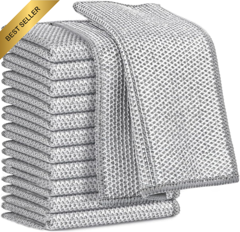 12 Pcs Multipurpose Wire Miracle Cleaning Cloths for Kitchen