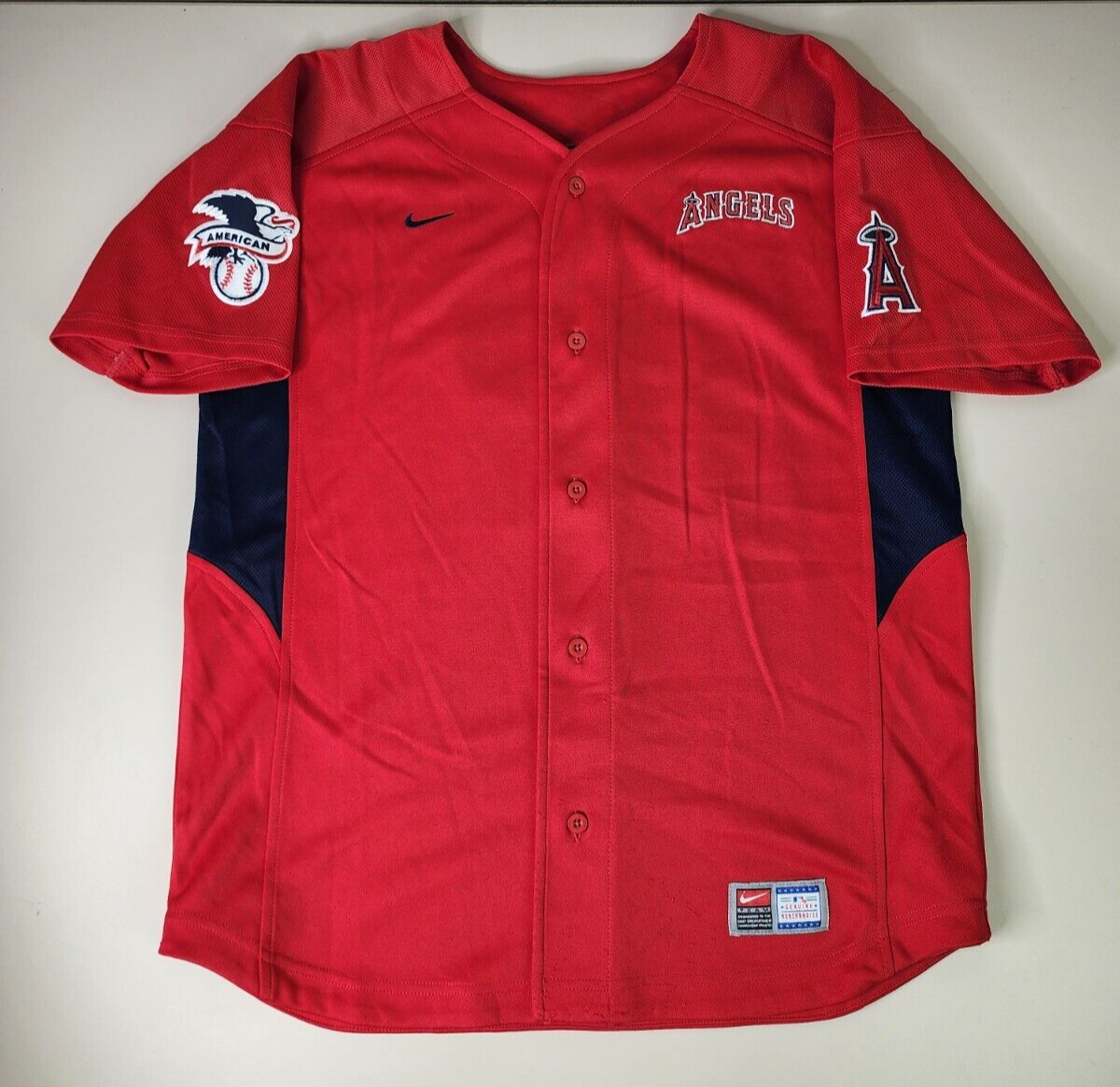 Nike Angels ユニフォーム 17 Lサイズ 新品 MLB Los Angeles Angels Nike Home Limited Blank White Jersey