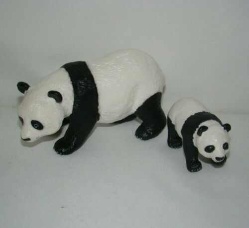 Safari Ltd. Giant Panda Family, Mother & Cub PVC figurines- 1996