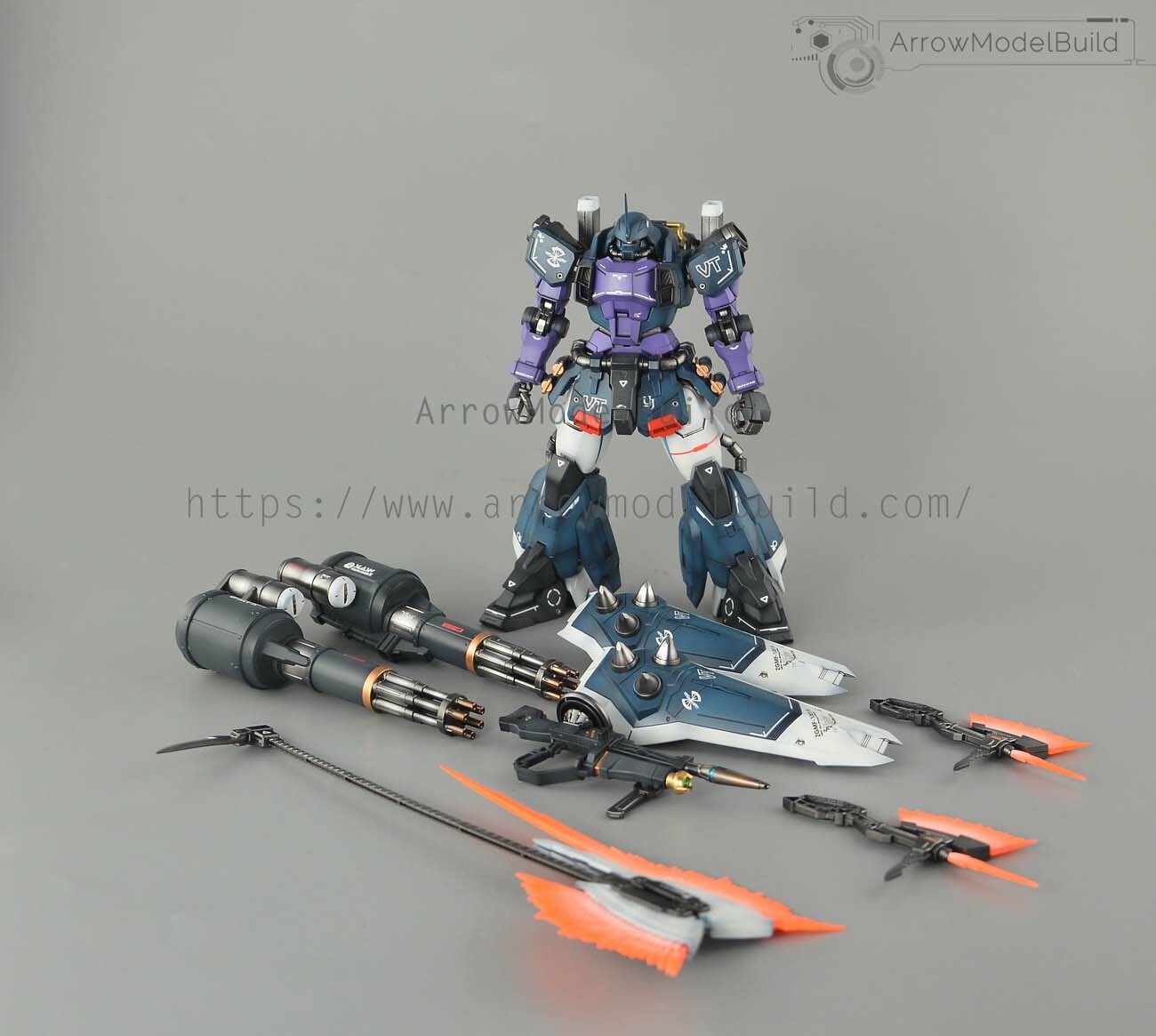 ●1998 WOLRDCHAMPIONSSHIPS 　５コセット AxisModelWorks Slash Zaku Phantom (Custom) Built & Painted