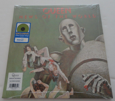 QUEEN ~ NEWS OF THE WORLD ~ LTD ED 1/2 SPEED MASTERED OLIVE GREEN COLOR VINYL LP