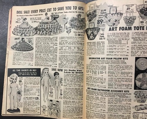 Vintage 1963 Catalog Head Vases Paint By Number Crochet Hats Mosaic Lee Wards ++