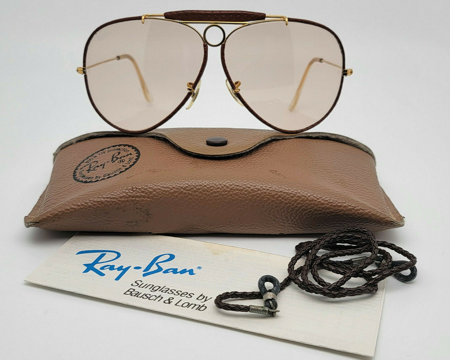 Ray-Ban B&L Z0650 Gold Leathers Changeable Lens Shooter Ray-Ban B&L Z0650 Gold Leathers Changeable Lens Shooter