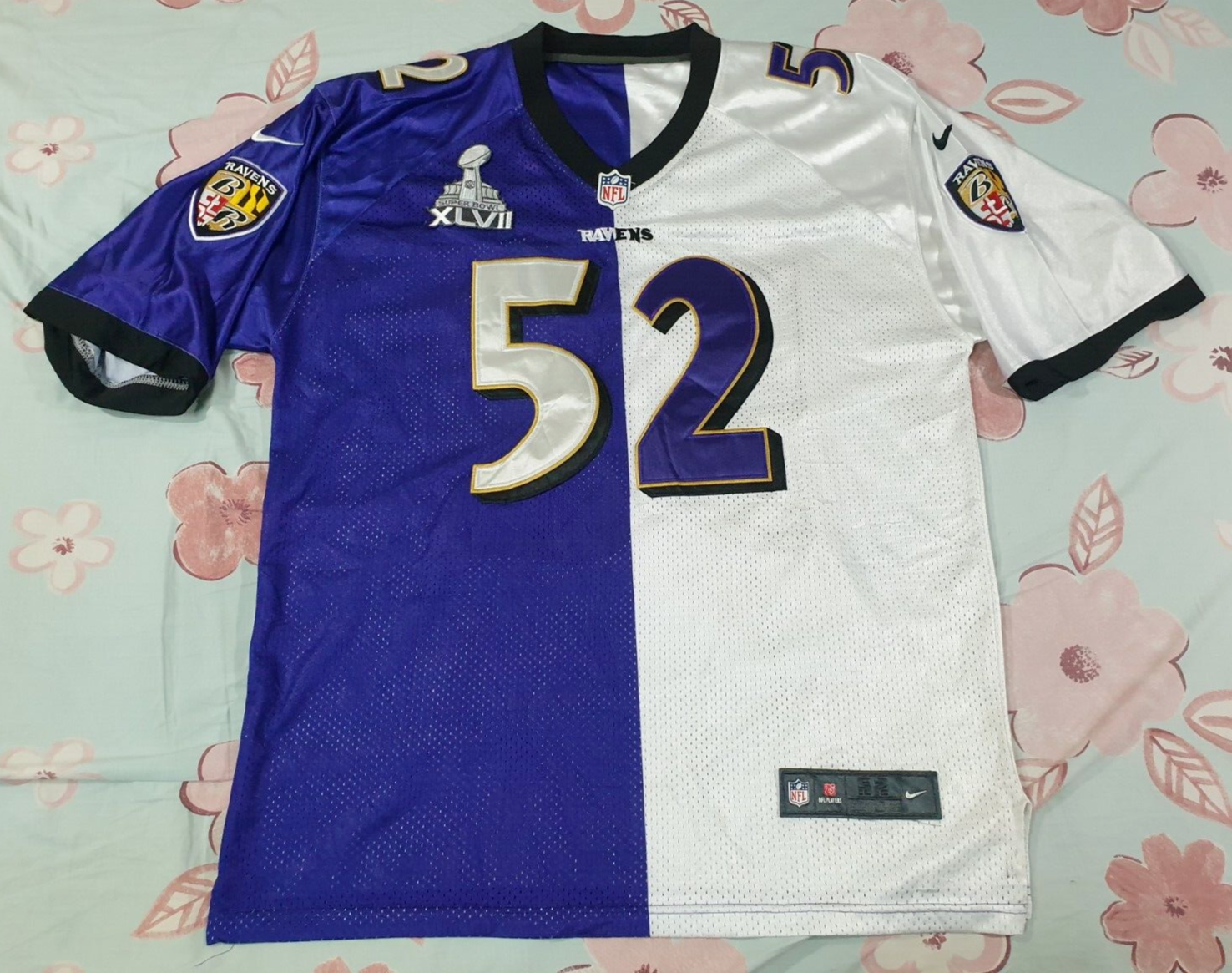 ■NFL■Ravens■52■ルイス■アメフト■ユニフォーム■レイブンズ■刺繍 □NFL□Ravens□52□ルイス□アメフト□ユニフォーム