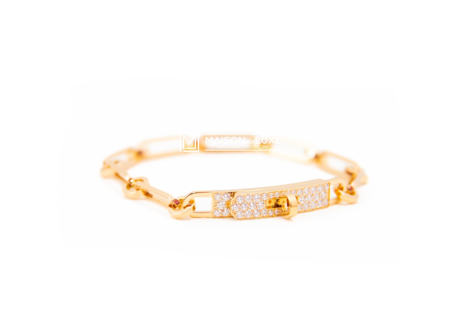 アクセサリー HERMES agata bangle MENS gold HERMES Agata Bangle Bracelet Yellow Leather Gp Gold Hardware