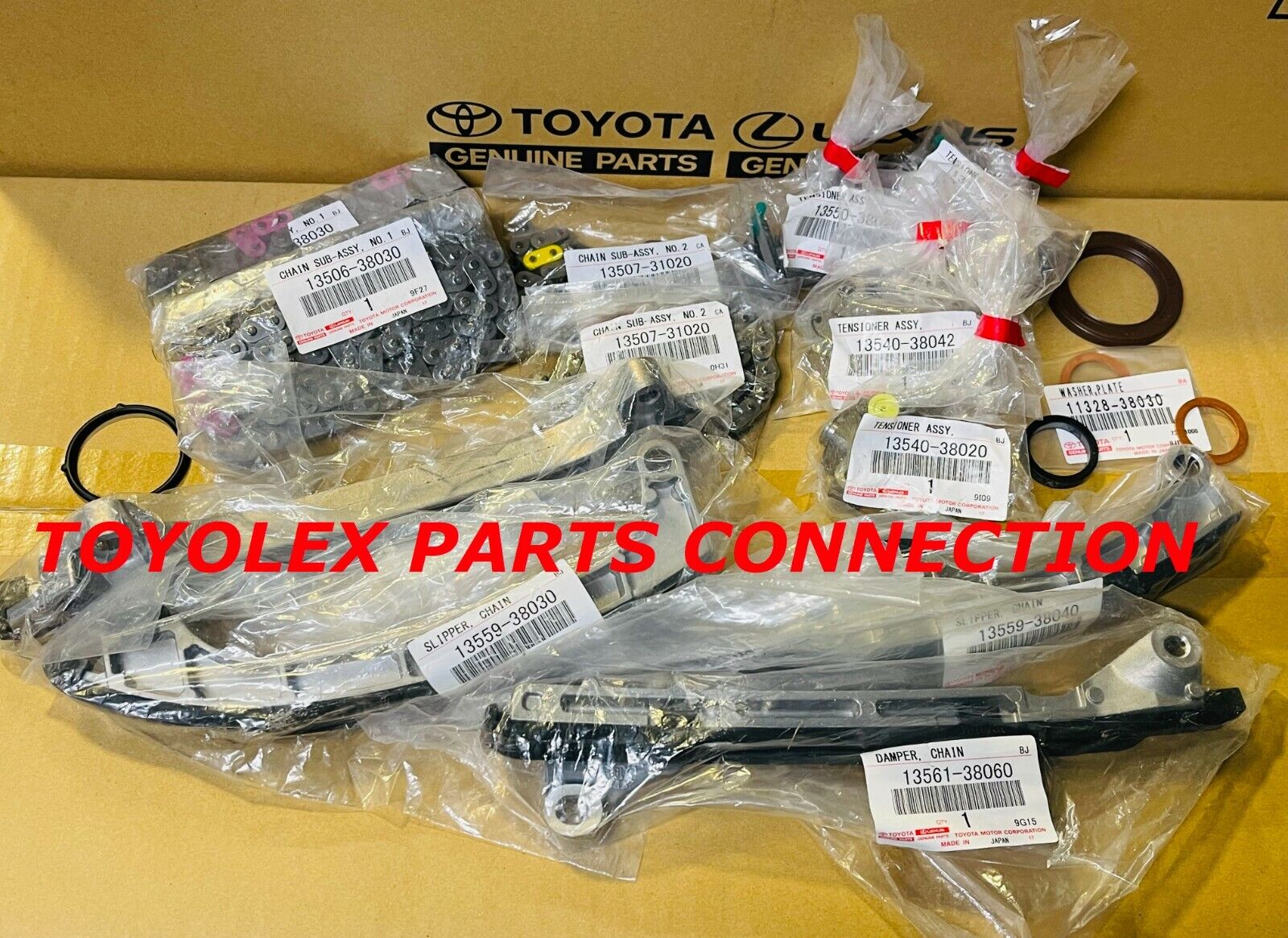 NEW GENUINE TOYOTA & LEXUS OEM TIMING CHAIN KIT 5.7 V8 NEW GENUINE TOYOTA & LEXUS OEM TIMING CHAIN KIT 5.7 V8