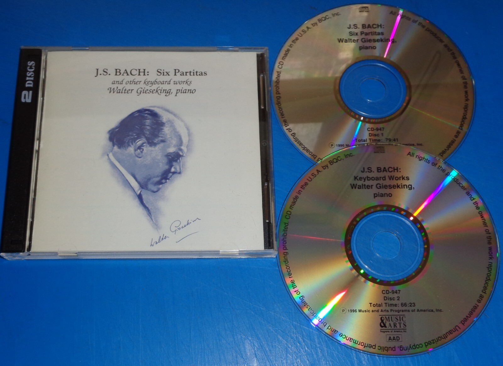 Walter Gieseking BACH Six Partitas (1940-50 recordings Walter Gieseking BACH Six Partitas (1940-50 recordings