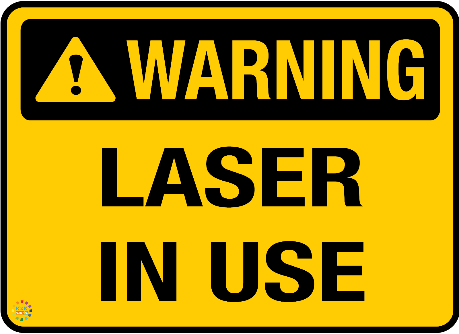 Caution Laser In Use Sign Printable