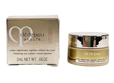 New In Box | Cle De Peau Beaute | Enhancing Eye Contour Creme | .06 fl oz | 2 ml
