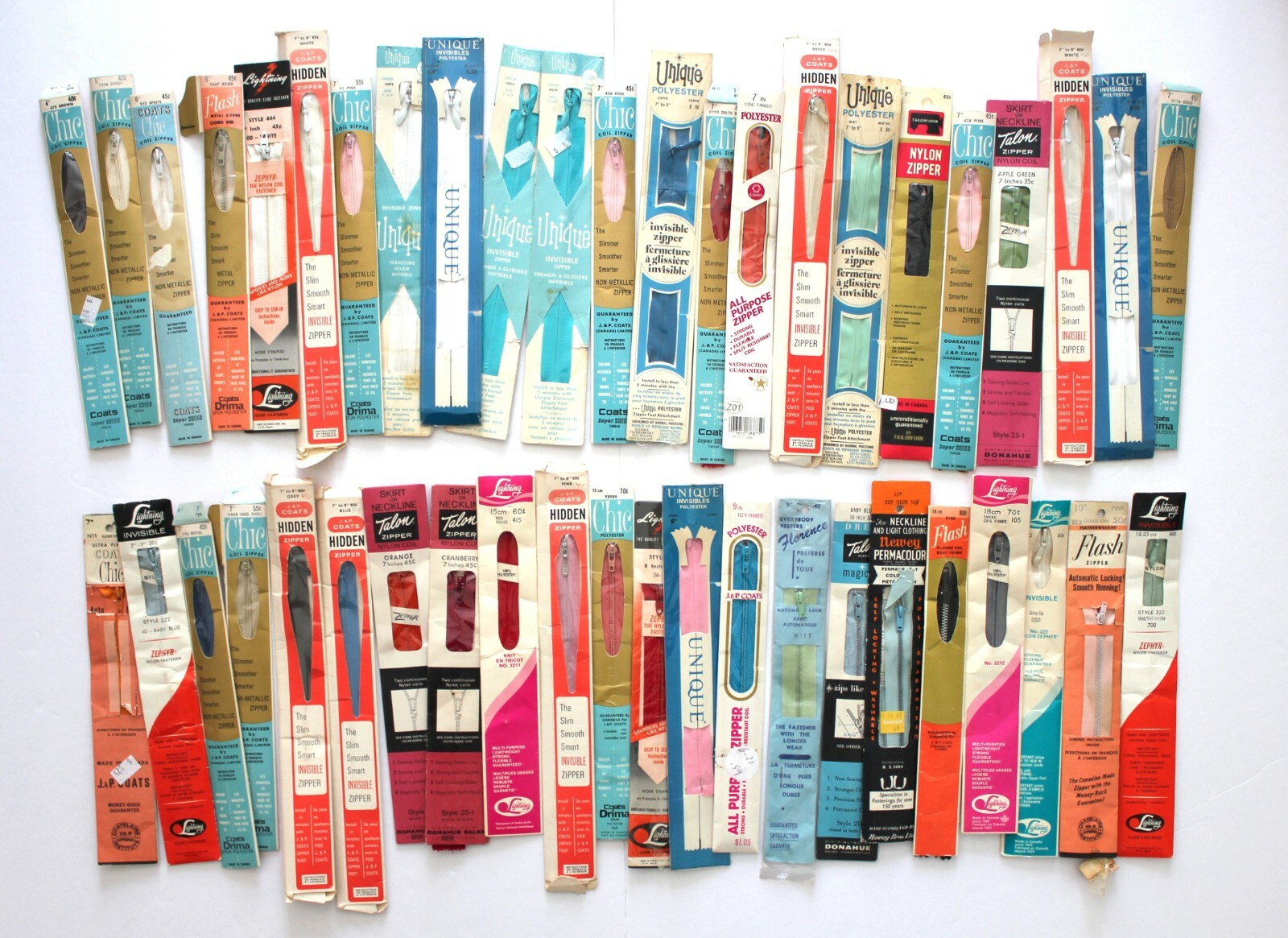 Lot 45 Deadstock Vintage Zippers 4