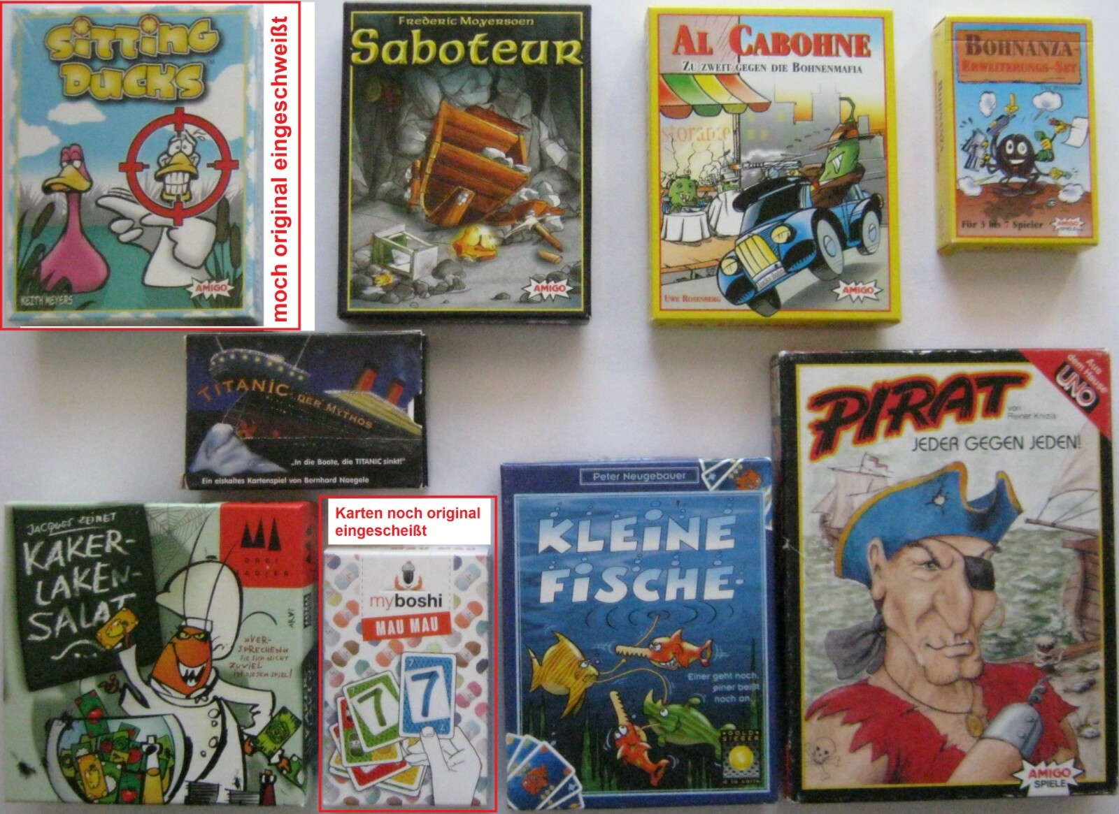 Kartenspiel : AMIGO Goldsieber ADLUNG myboshi  ..sehr gut - Neu + jedes komplett