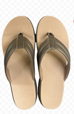 UGG UNION FLIP FLOPS MENS SIZE 11 BROWN NEW