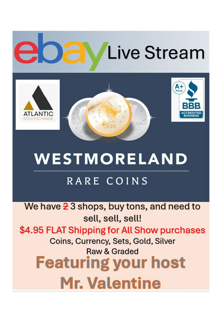 Your Sunday Mix of coins, bullion, notes, etc. | eBay Live Video