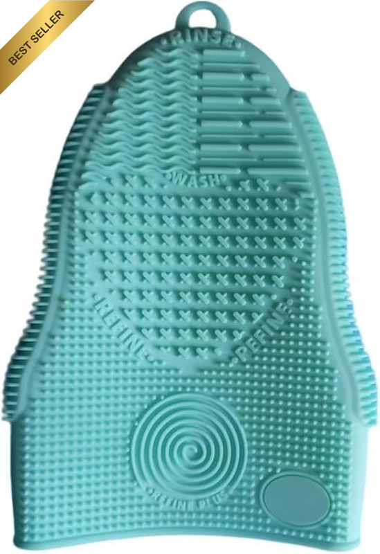 Makeup Brush Cleaner Glove Mat Mitt Silicone Cosmetic Cleaning Scrubber Tool Fac