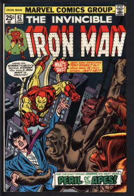 IRON MAN #82 8.5 // GIL KANE & FRANK GIACOIA COVER MARVEL COMICS 1976