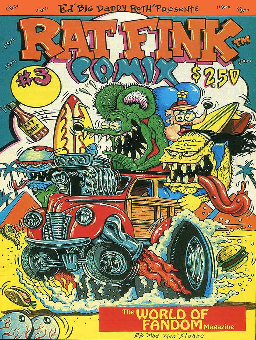 Rat Fink Comix #3 Big Daddy Ed Roth Metal Sign | eBay