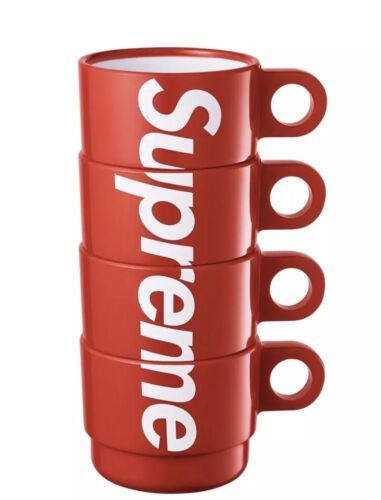 Supreme Stacking Cups Set of 4 Red SS18 LIMITED 100% Authentic BRAND NEW Supreme Stacking Cups Set of 4 Red SS18 LIMITED 100% Authentic BRAND NEW
