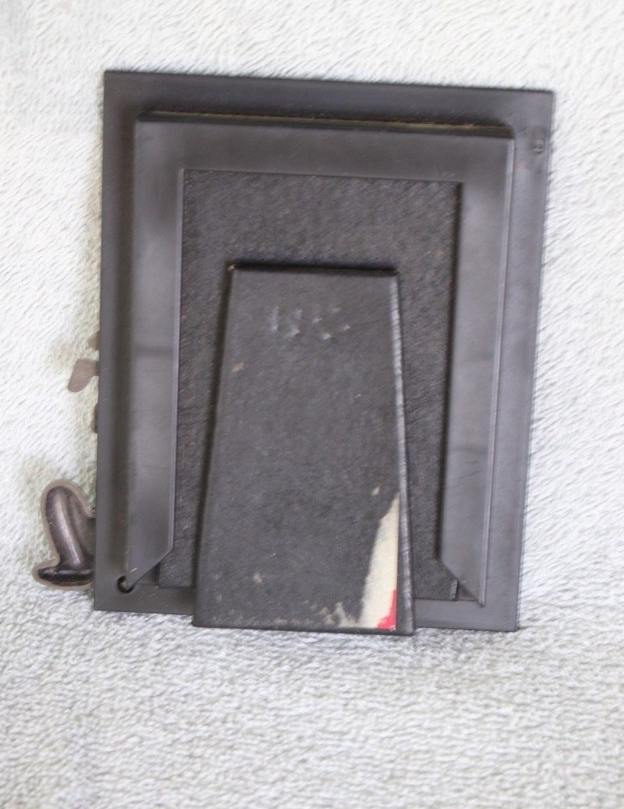 Mickey Mouse and Pluto, Pewter Frame.  2.25x3.25