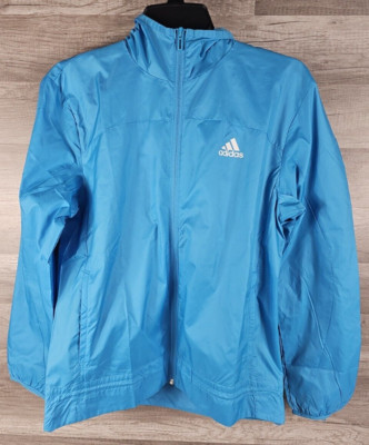 adidas Women's D2M App Sky Rush/White Marathon Track Jacket (HD9338) Sizes S