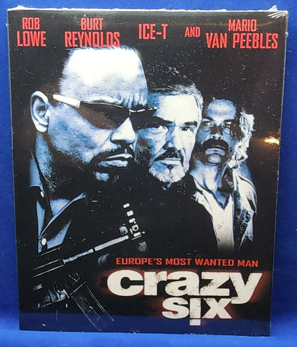 Crazy Six (Blu-ray, 1997, MVD Marquee Collection) Rob Lowe, Ice-T, Burt Reynolds Crazy Six (Blu-ray, 1997, MVD Marquee Collection) Rob Lowe, Ice-T, Burt Reynolds