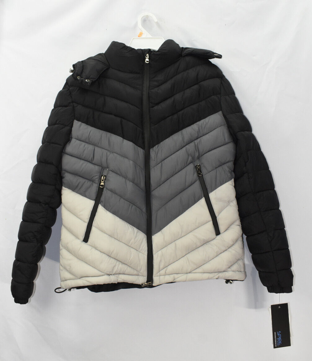 Spire by Galaxy Women's Chevron Hooded Puffer Jacket, Black, Size S, $149, NwT | eBay Spire by Galaxy Women's Chevron Hooded Puffer Jacket, Black, Size S, $149, NwT | eBay