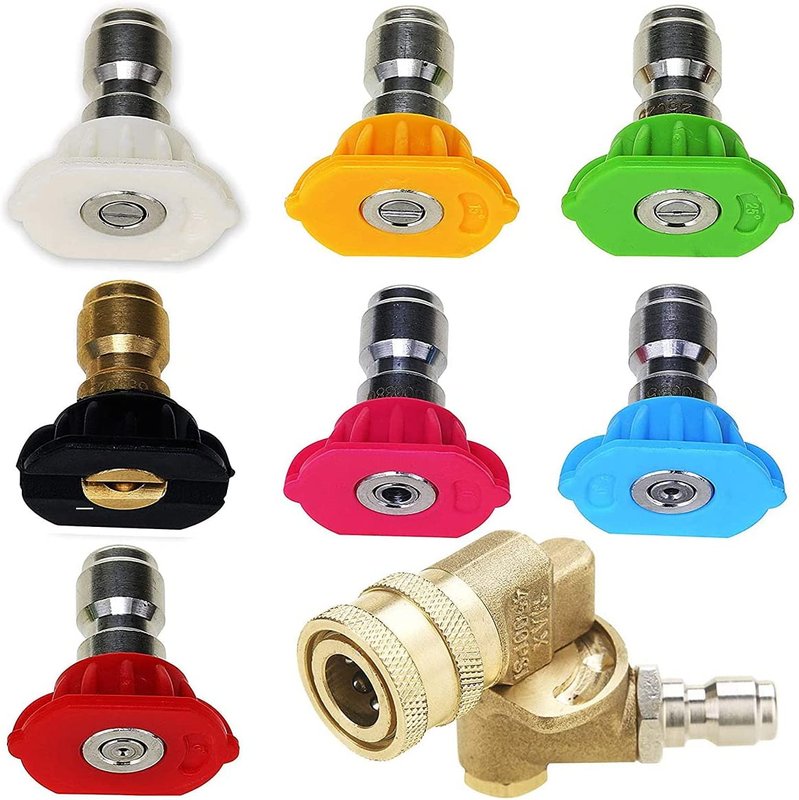 Pressure Washer Accessories Kit, 7 Power Washer Spray Nozzle Tips, Quick Connect