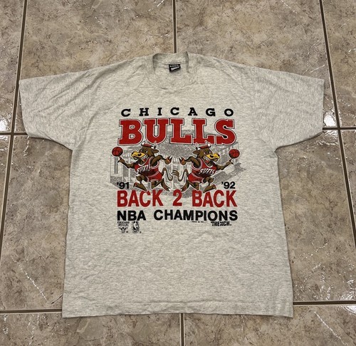 ファングッズ 92 Chicago Bulls \"back to back 23x34in NEW! VTG 1992 NBA Chicago Bulls Back to Back World Champions