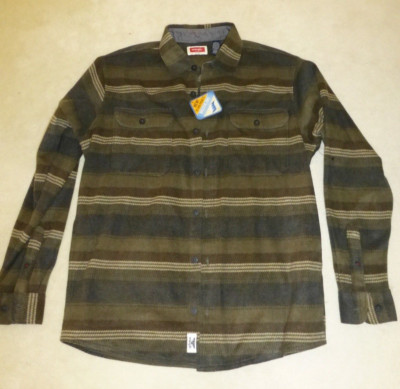 Wrangler Breath-Dry Fleece Shacket Shirt w/ Side Pocket Size L
