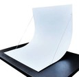 aufstellbarer PVC-Fotohintergrund weiß Hohlkehle Fototisch 70cm Aufnahmetisch