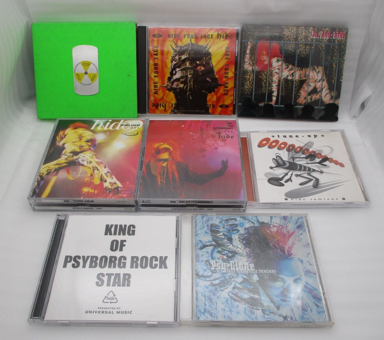hide 8CDs HIDE YOUR FACE, PSYENCE, Ja,zoo, hide remixes, PSYENCE A Go Gomore hide 8CDs HIDE YOUR FACE, PSYENCE, Ja,zoo, hide remixes, PSYENCE A Go Gomore