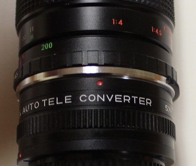 PMZ 280 1:4.5 F=80-200MM MULTI COATED LENS & OP ROKUNAR 2X MC4 TELE CONVERTER