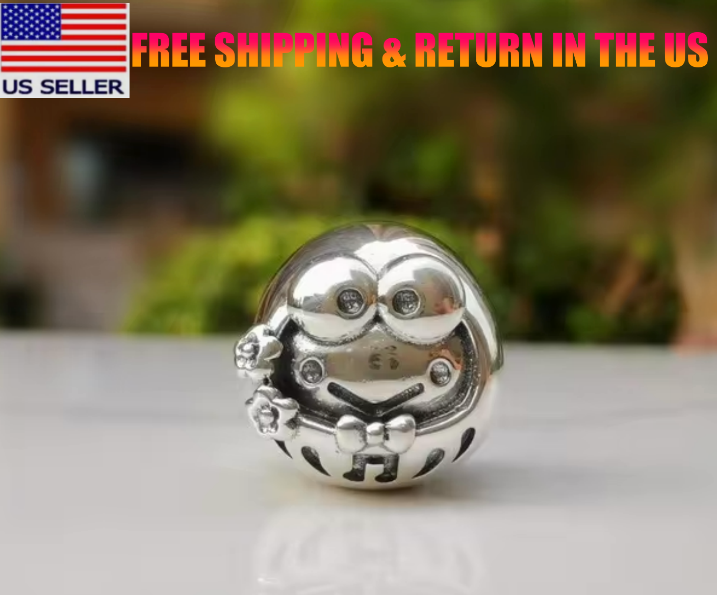 New Keroppi 925 Sterling Silver Charm For Bracelet Charm