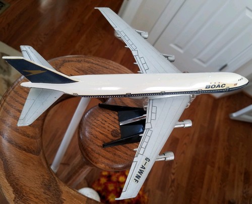 Aero Mini BOAC 747 Tomkins UK Aeromini with Stand-LAST LISTING OF THIS ITEM!
