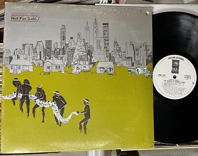 JONI MITCHELL - THE HISSING OF SUMMER LAWNS - ORIGINAL US ASYLUM PROMO LP vinyl