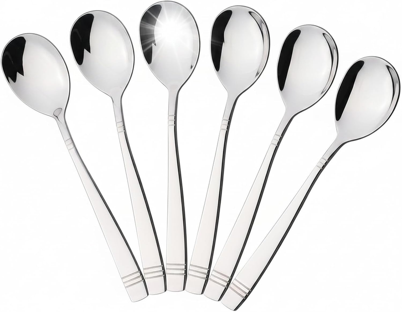 Stainless Steel Serving Spoon, Large Serving Spoons, Set of 6
