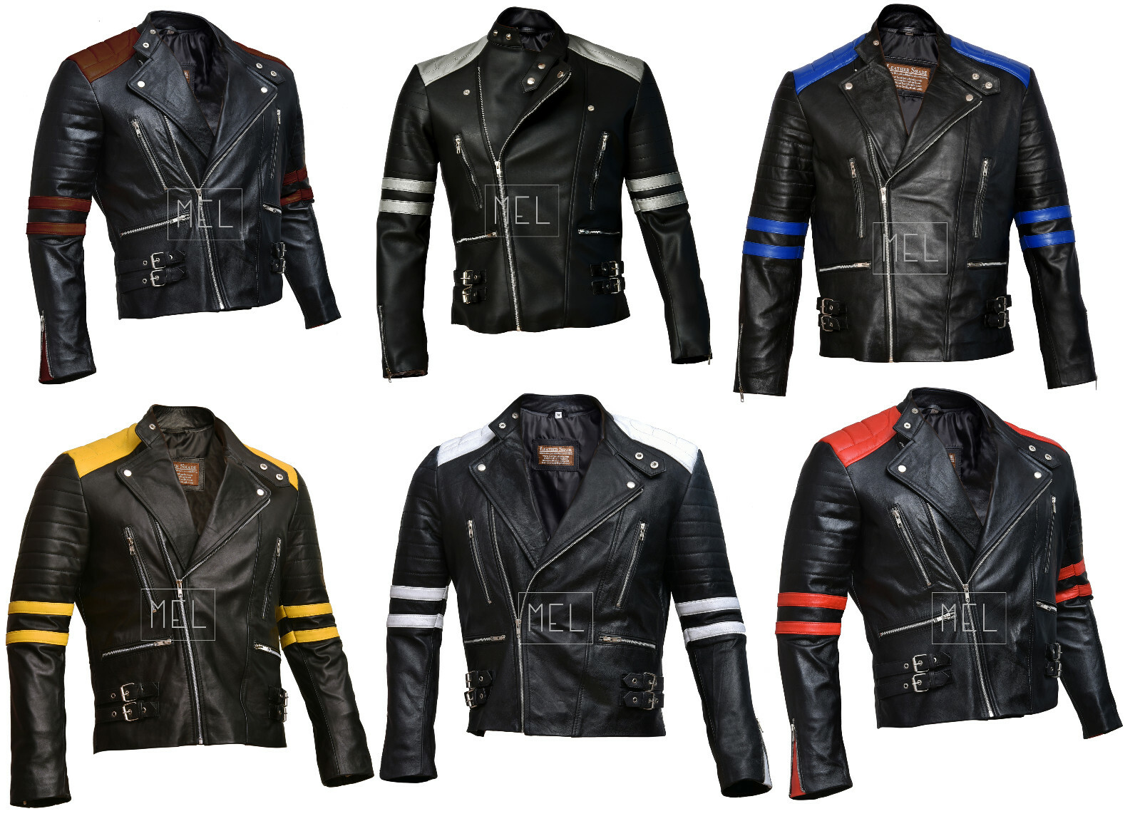 Men's Brando Classic Biker Vintage Black Retro Motorcycle Real Leather Jacket