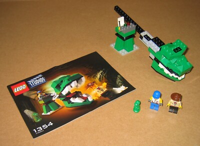 1354 LEGO Dino Head Attack   100% Complete w Instructions EX COND 2000