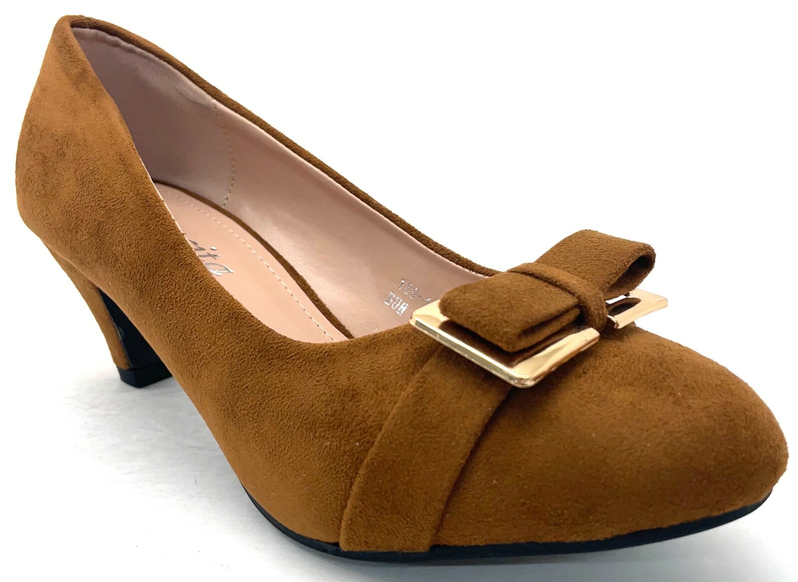 Lucita 169-14 Womens Camel Slip On Casual Dress Heels