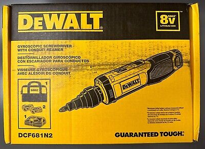 dewalt dcf681n2 8v max gyroscopic screwdriver with conduit reamer 266346757191