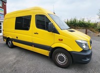 Mercedes Sprinter van conversion MWB 2018 86k 2 berth/belts fixed bed 