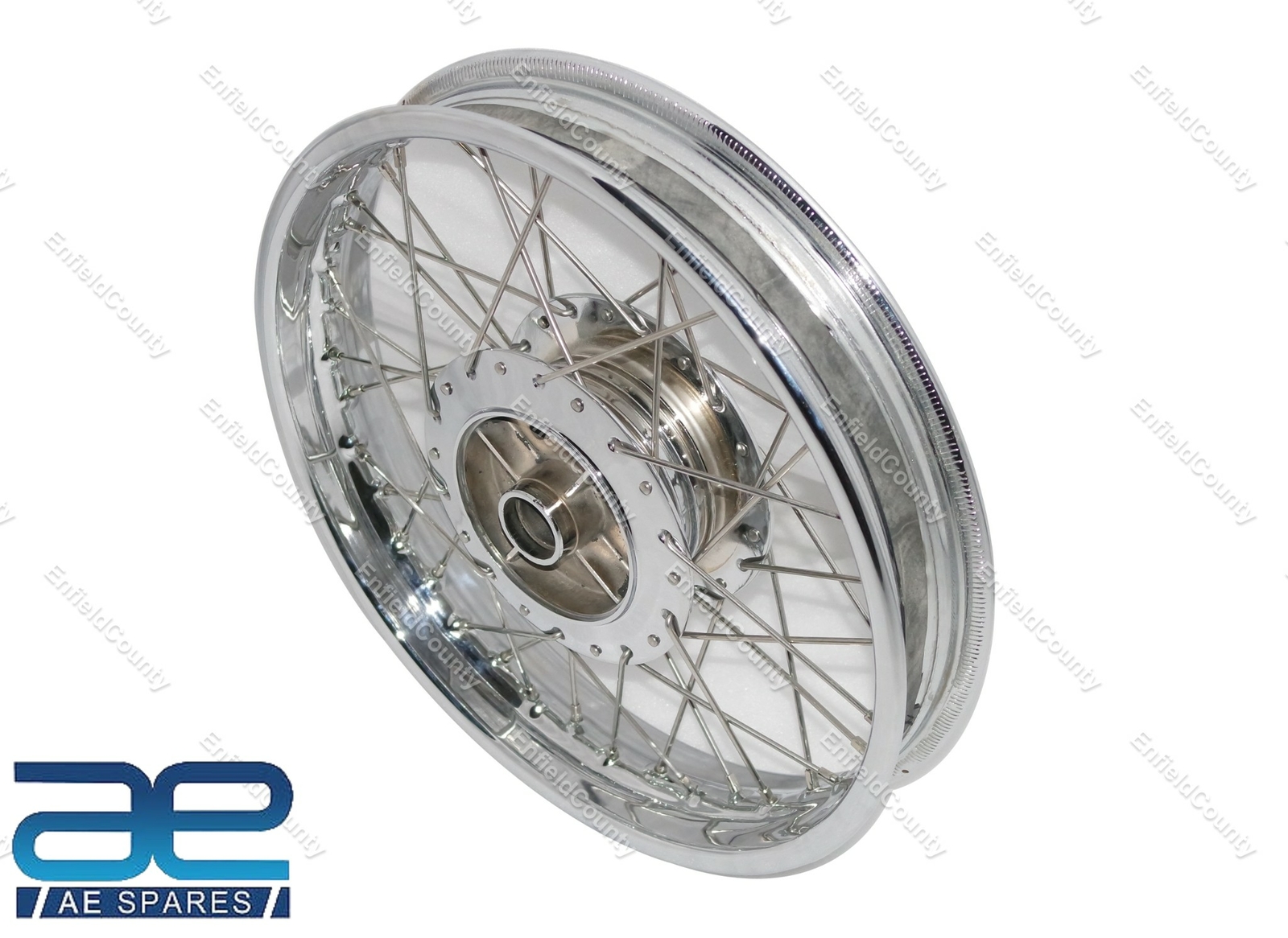 For Royal Enfield Classic 19" Rear Wheel Rim Chrome With Hub & 40 SS Spokes 