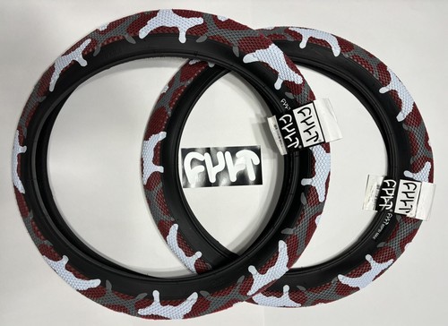 CULT X VANS 20 x 2.4 RED CAMO TIRE SET | eBay