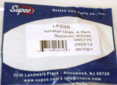 #80040-20PAK Washer Agitator Dogs for Whirlpool & Kenmore 80040 285770